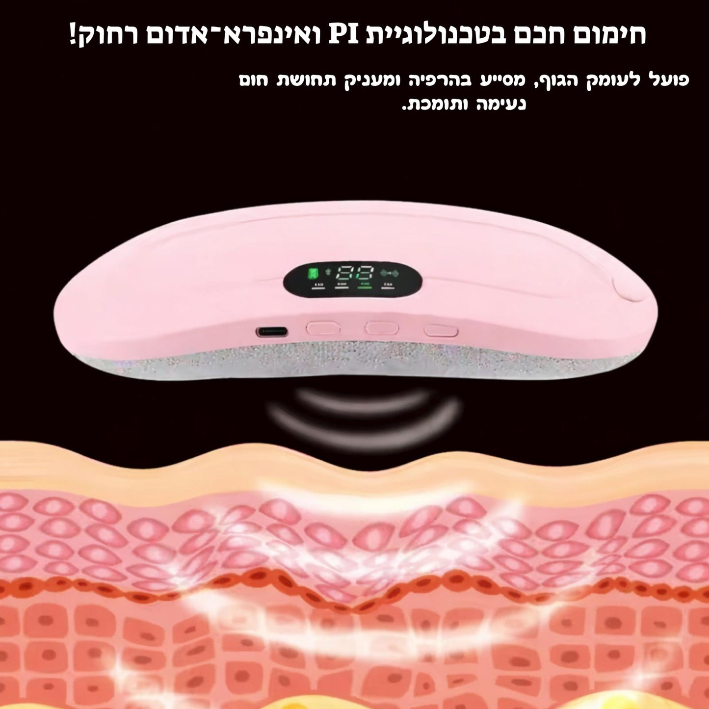 !הקלה בכאבי המחזור תוך 15 דקות בלבד :Pad- Relief