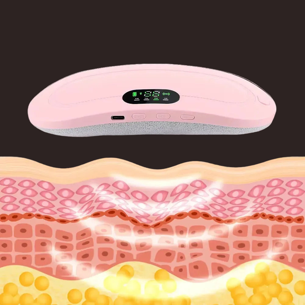 Menstrual Heating Pad Abdominal Massager Warm Palace Belt Waist Vibration Massage Device for Cramps Period Pain Relief Dorpship